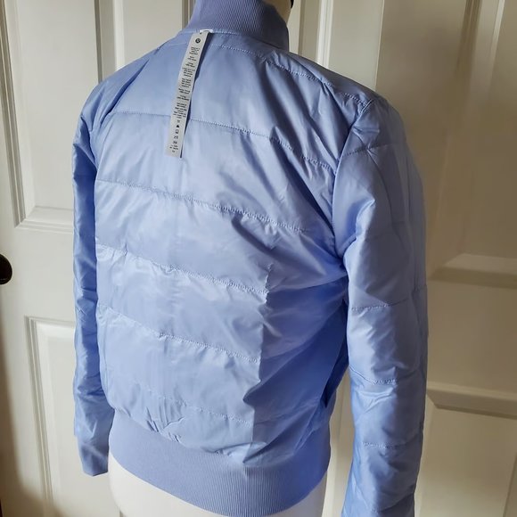 Lululemon Non-Stop Bomber Reversible Jacket New Size 4 Lavender Dusk - Picture 11 of 12